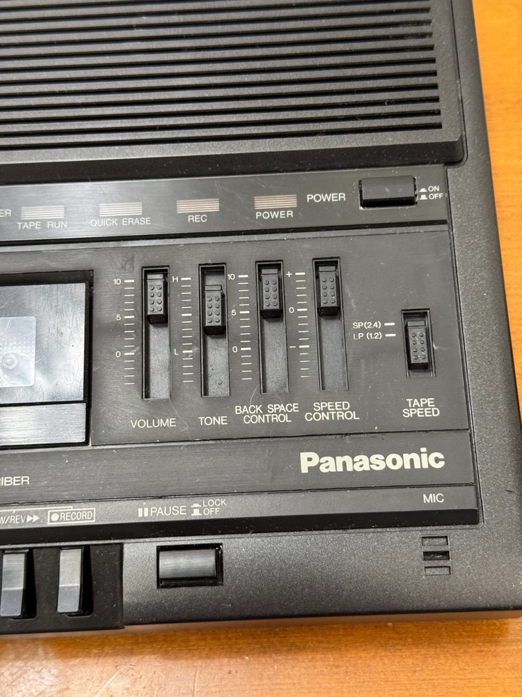 Vintage Panasonic RR-930 Microcassette Transcriber - Tested - No Pedal