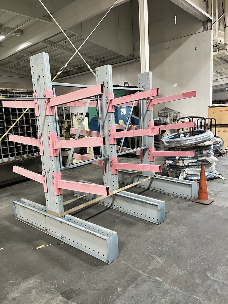 Double Sided Material Rack.