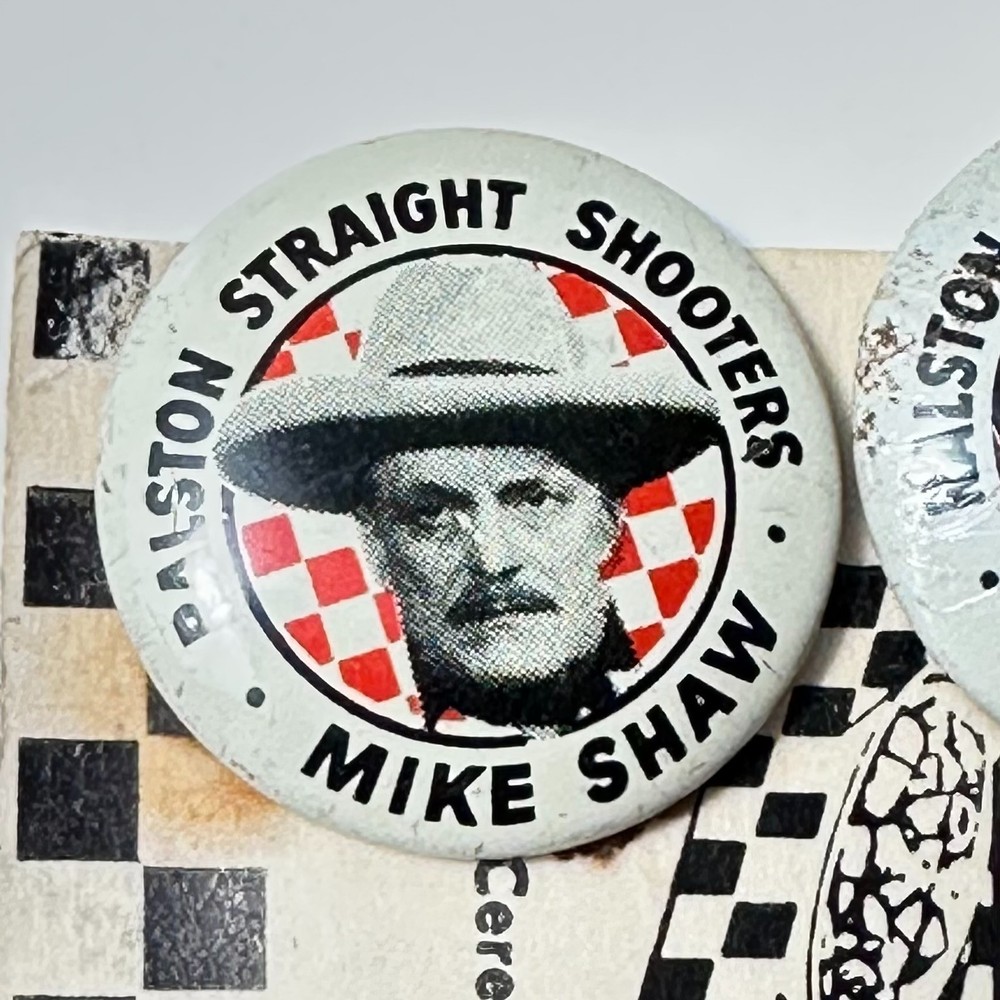 1946 Ralston Cereal, TOM MIX Straight Shooters Decoder Pins + Instructions Cover