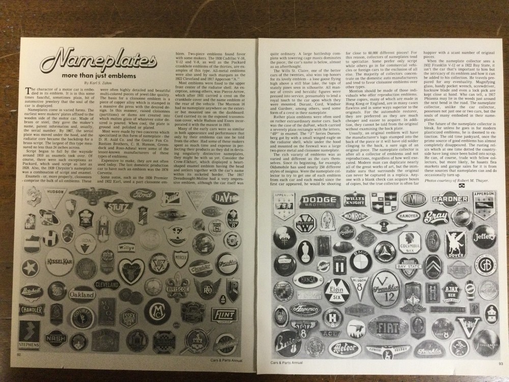 Misc 5656 1984 Article Automobile Nameplates more than just emblems 2 page