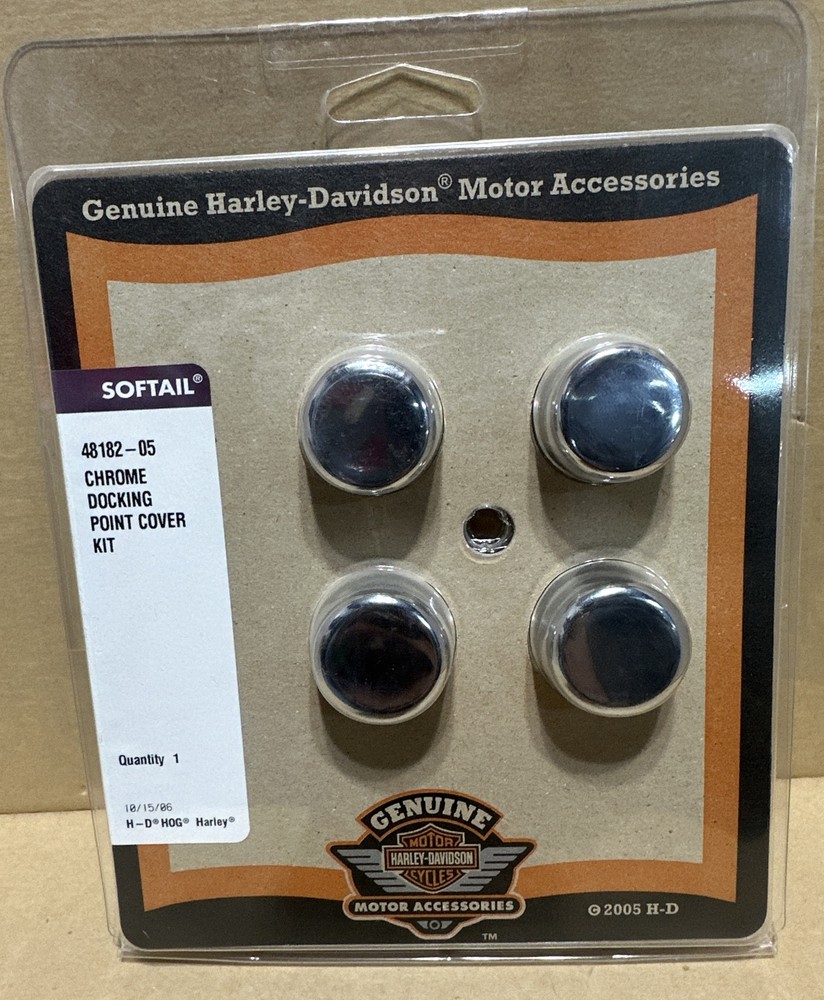 Harley Davidson Softail Chrome Docking Point Cover Kit 48182-05
