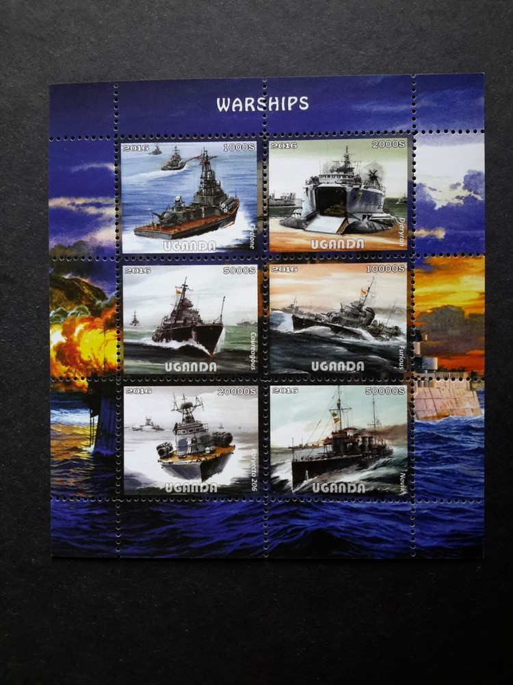 stamps UGANDA 2016 War Ships MNH (p)