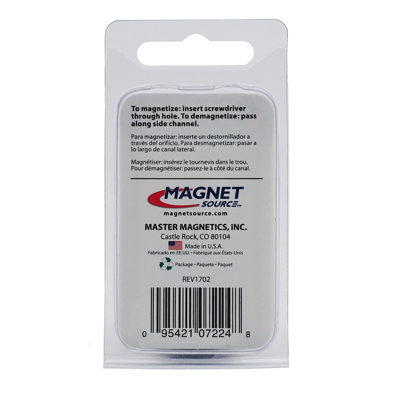 Master Magnetics 1 in. Screwdriver MAGNETIZER/Demagnetizer Black Ferrite 07224