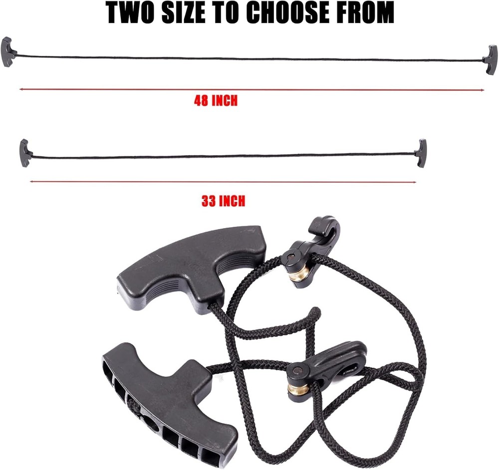 Crossbow Cocking Device with Double Handles - 33 Inch Adjustable Pull Rope
