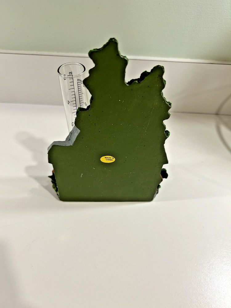 John Deere Ceramic Barn Scene rain gauge