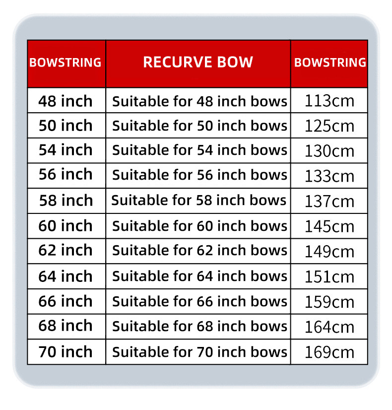 AMO 57"~62" Bow Strings Replacement Archery for Recurve Long Bow Hunting Strings