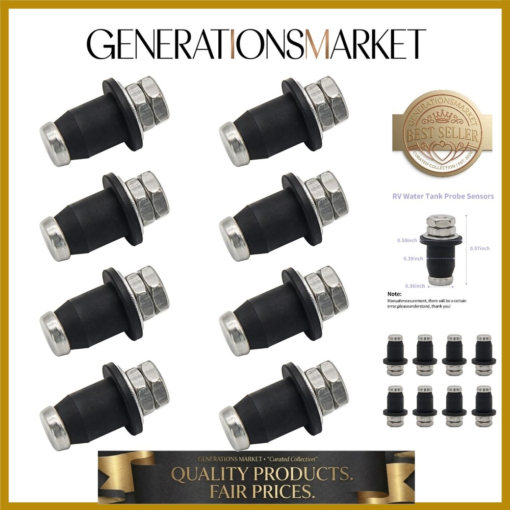 RV Water Tank Probe Sensors, Water Level Screw-in Sensors Tank Sensors Fresh ...