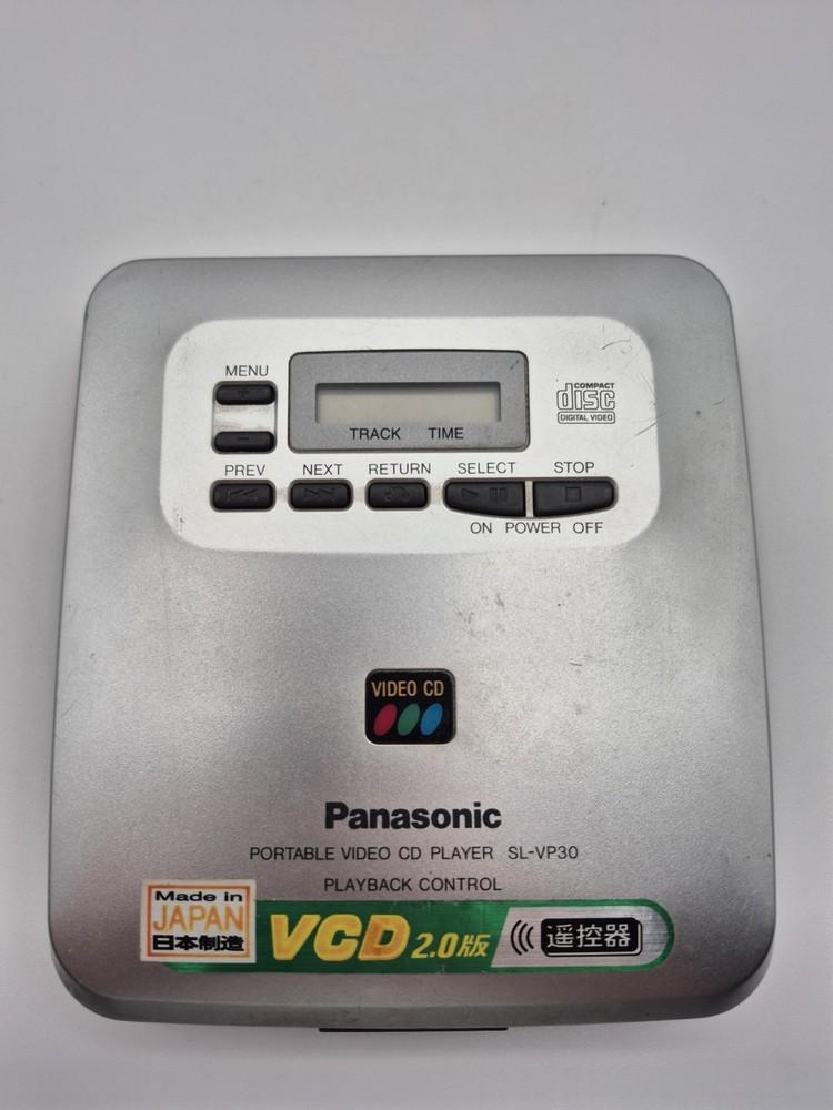 Panasonic SL-VP30 Portable Video CD Player CD Tested READ description