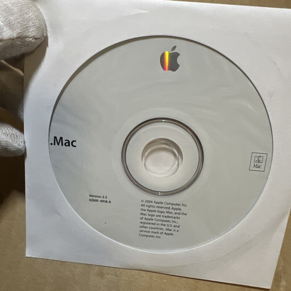2004 Macintosh Mac .Mac Software Installation CD Version 2.5