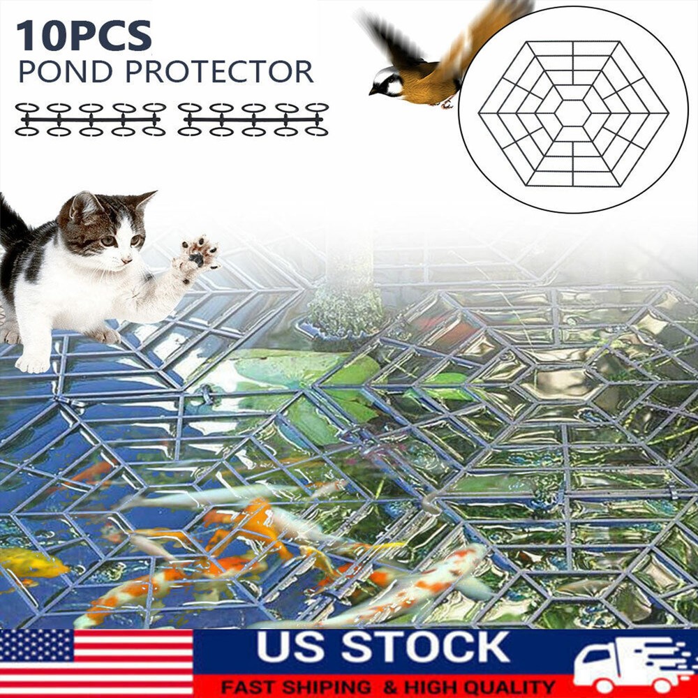 Floating Pond Protection Kit Interlocking Herons Deterrence Fish Protection Net