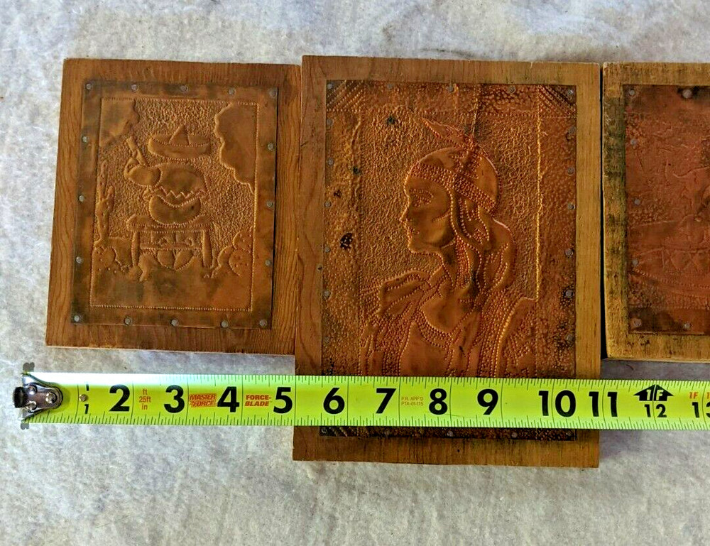 Copper Folk Art. Punch Prints