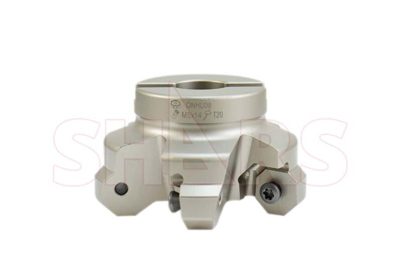 2.5" 45° Indexable Face Mill W/Certificate + 5 ONHU Inserts R[