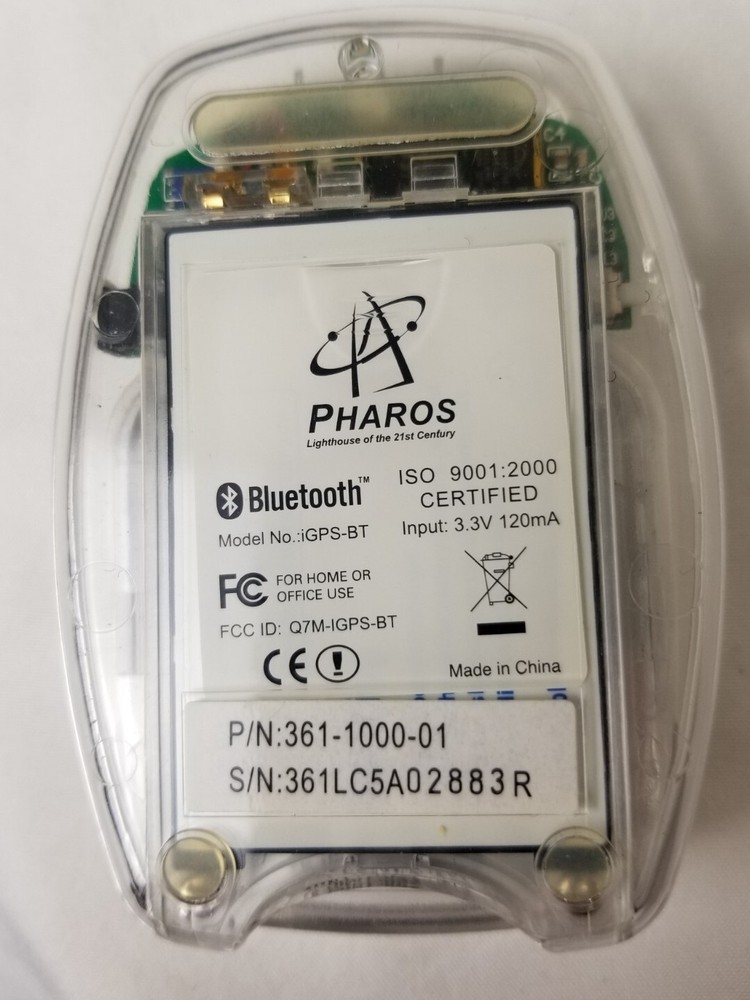 Pharos iGPS-BT GPS Receiver Bluetooth Dock Cradle - Untested