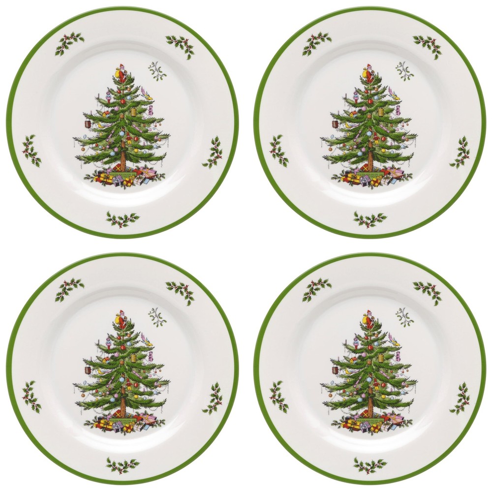 Spode Christmas Tree 12-Piece Dinnerware Set, Service for 4 - Dishwasher Safe