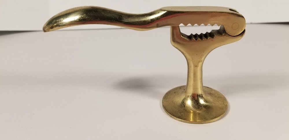 Vintage Brass Footed Nutcracker Japan MCM