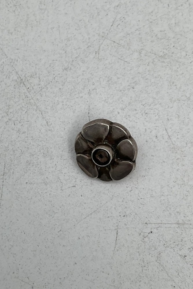 Georg Jensen Silver Button with stone No. 2