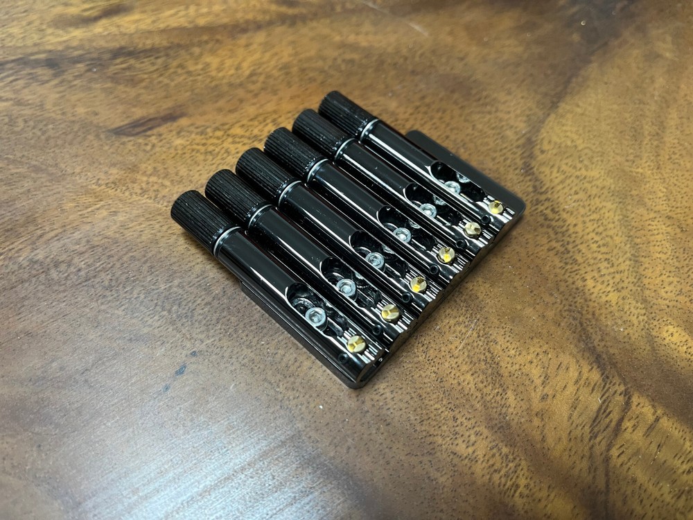 Guitar Parts 6-String Headless Guitar Bridge - Cosmo Black