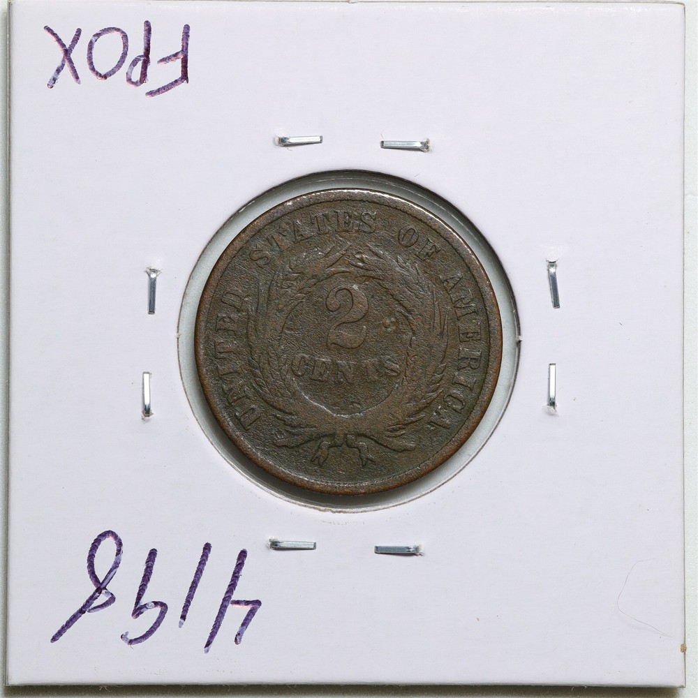 1868 2C Two Cent Piece in Good Condition #4198