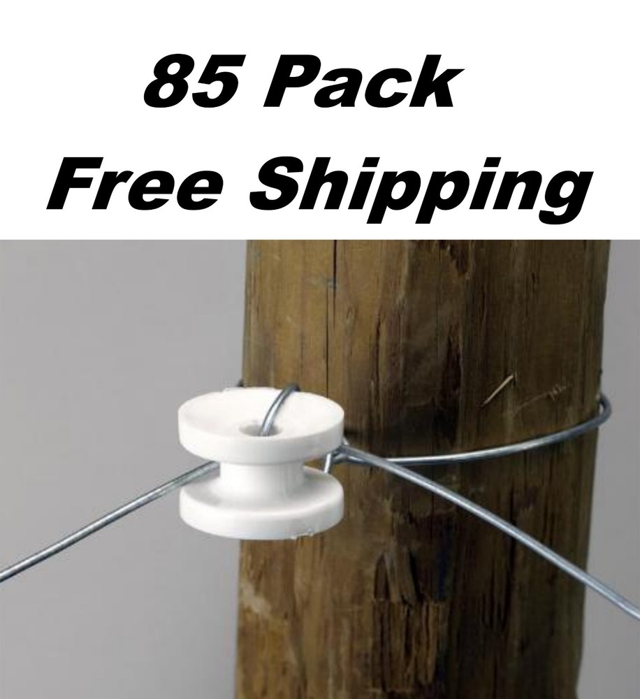Electric fence Corner & End post insulator 85 Pack