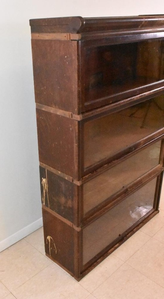 4 Section Oak Globe Wernicke Barrister Bookcase
