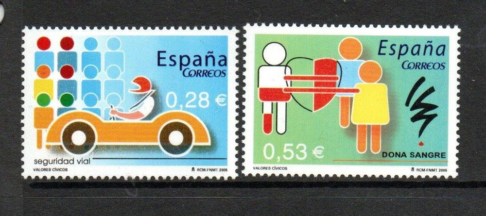 SPAIN MNH 2005 SG4096-4097 CIVIC RESPONSIBILITY