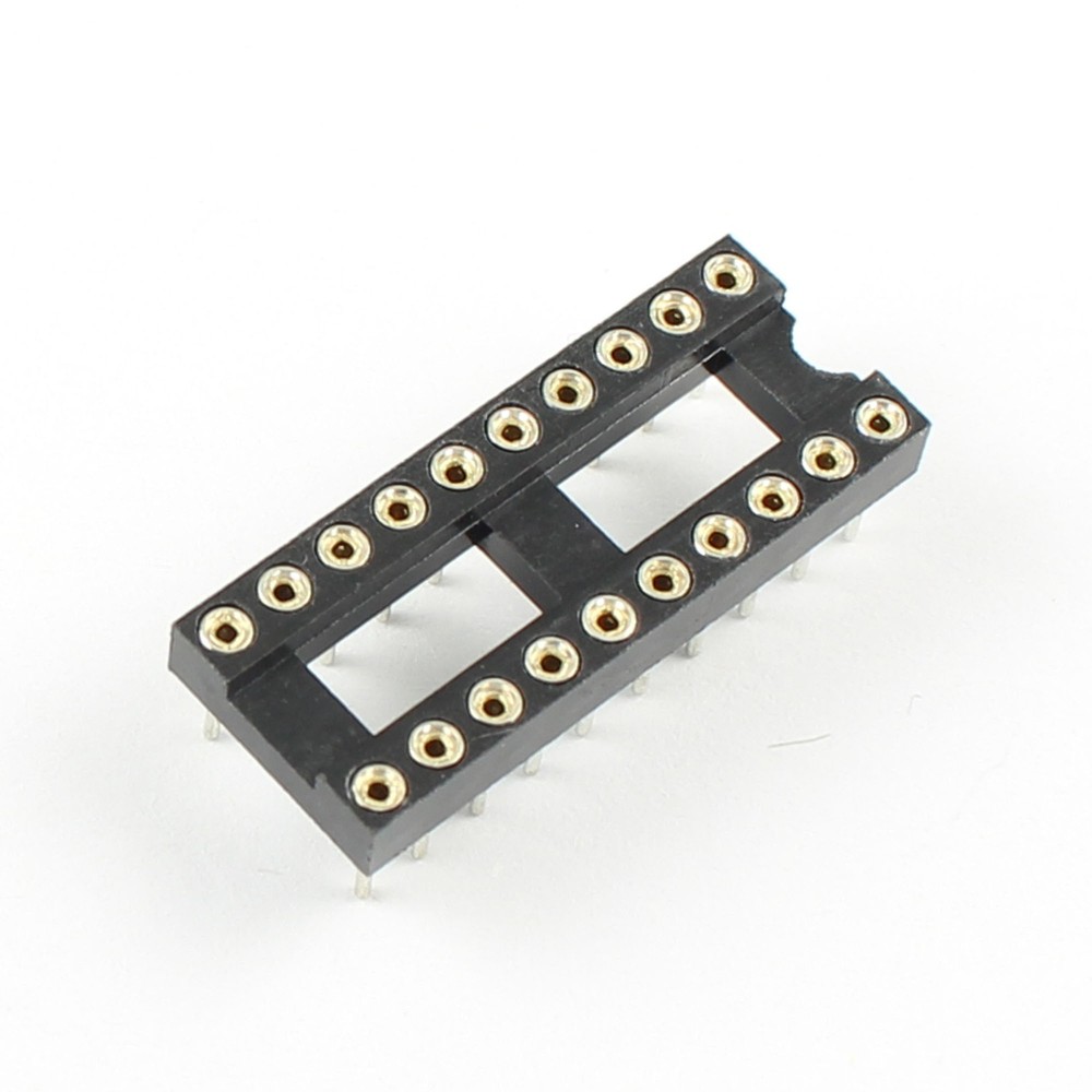 100Pcs New 20 Pin Round DIP IC Socket Adapter