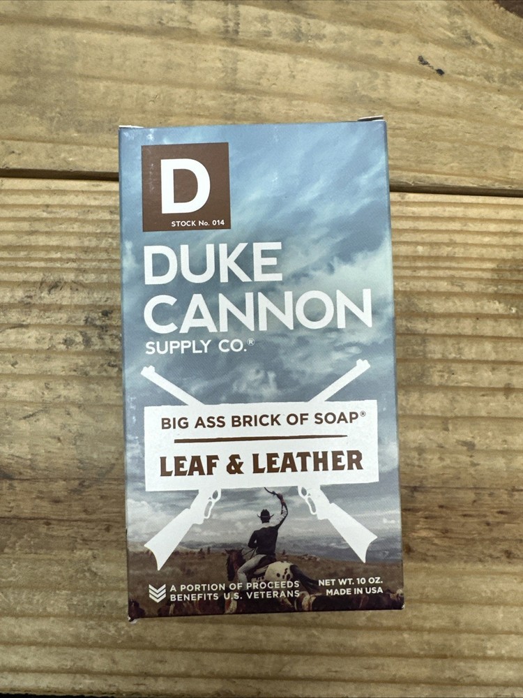 Duke Cannon Leaf & Leather 10oz Soap Brick (03LEAFLEATHER1)
