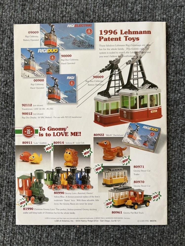 Lehmann G-Scale Train Catalog “Starter Set Big Enough For Small Hands”