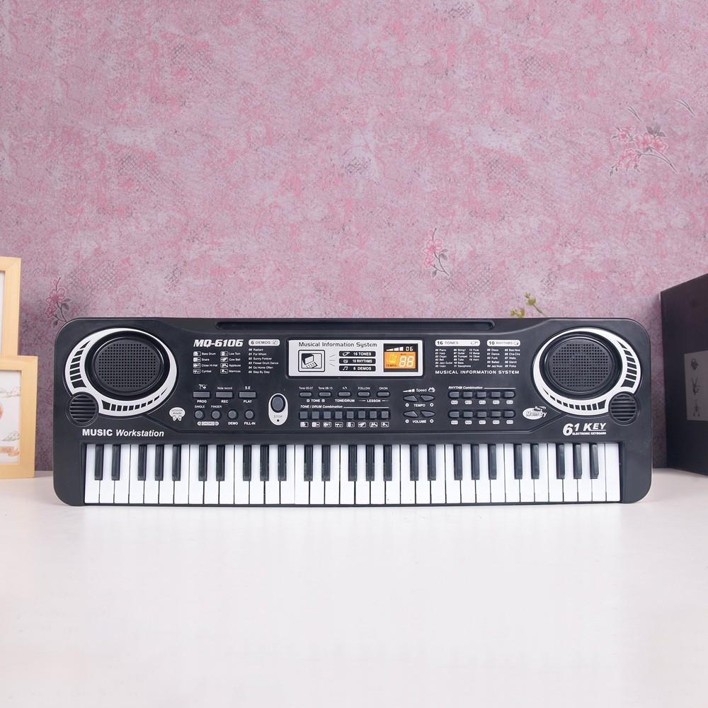 61 Key Multi-function Electronic Piano With Microphone Educational Music Toy