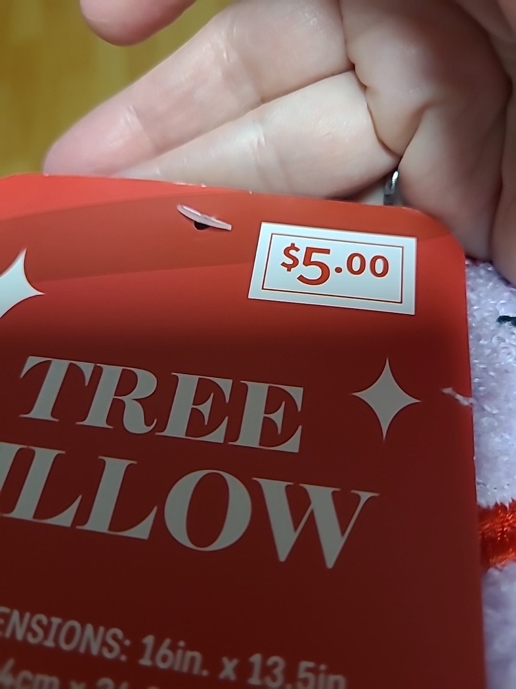 TWO PURPLE TREE PILLOWS ( BIN PP)