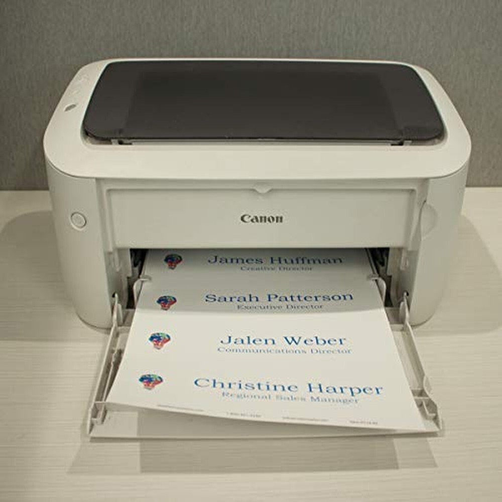 20-Pack Perforated Nameplate Inserts: 8" x 2" Size. 8" x 2" White