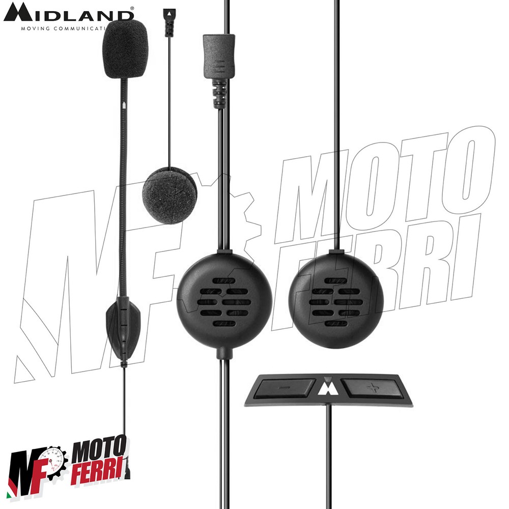 Intercom MIDLAND Btgo Uni Bluetooth Motorcycle Helmet Scooter Jet Full Modular