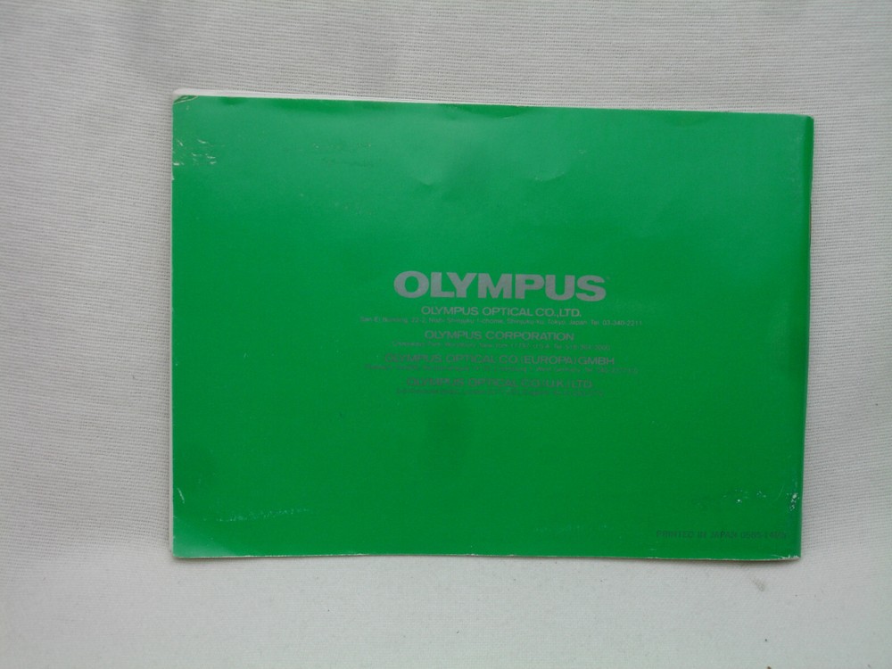 OLYMPUS OMPC Instruction Manual. English Edition ( OM PC )