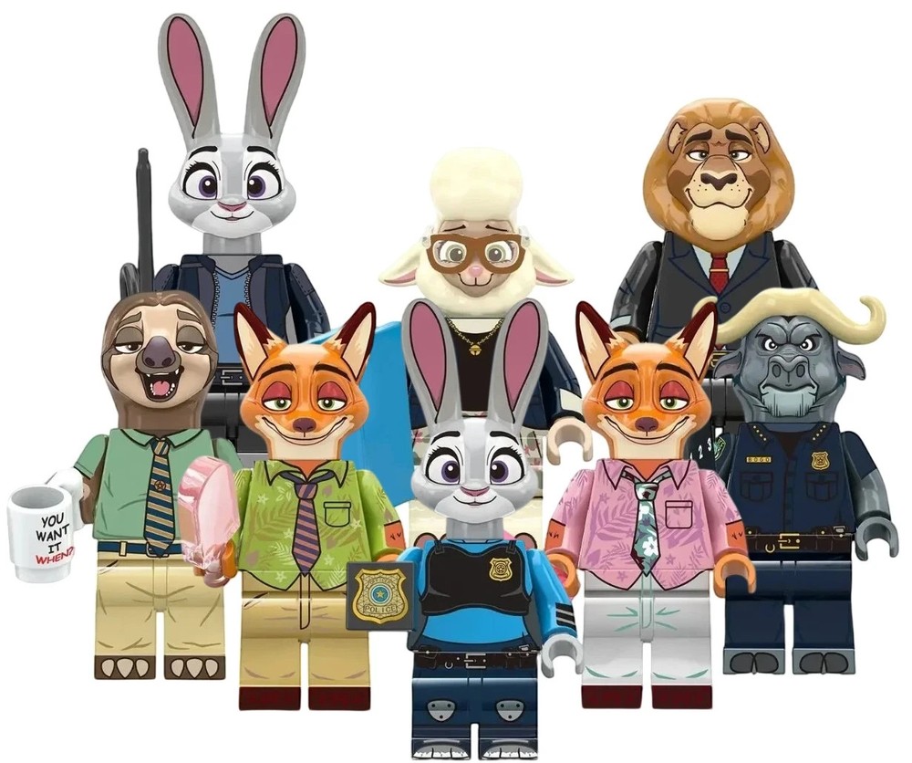 MOC Zootopia 2! Custom Minifig - Judy, Nick, etc - BUNDLE AND SAVE!