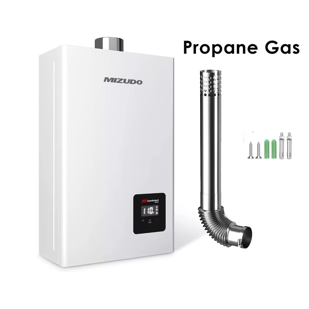 【99% NEW】Tankless Water Heater Propane Indoor Max 3.6 GPM 80,000 BTU Instant