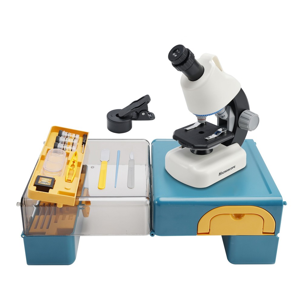 Handheld Microscope LED 100X-1200X Magnification Science Toys Kit For Kid 🔬
