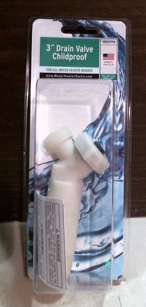 Reliance 18935 Gas or Electric Drain Valve 3" For All Brands of Water Heaters