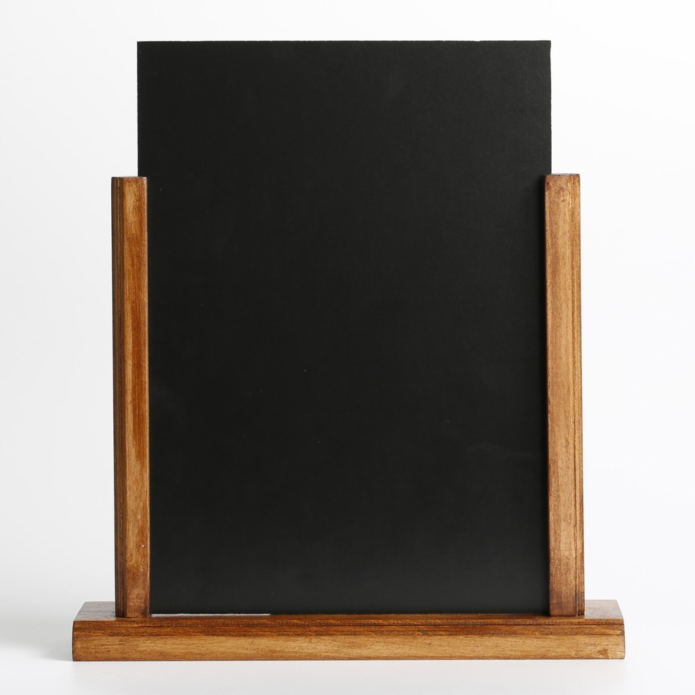 Classic Desktop Menu Holder with Chalkboard Sign Holder Ad Frame (Lot 2)
