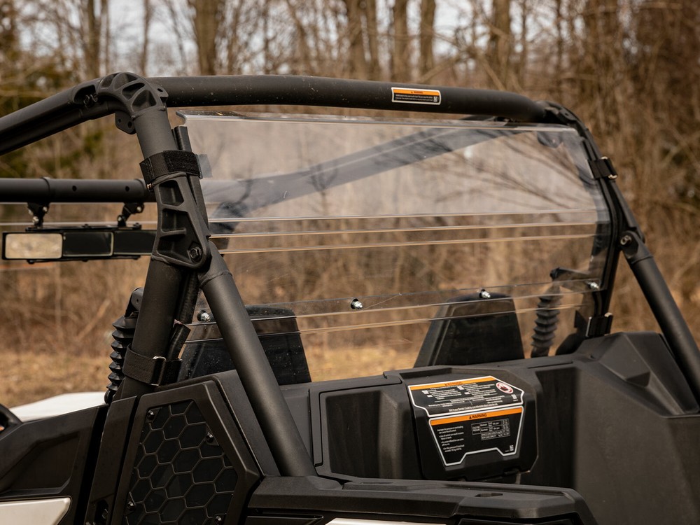 SuperATV Clear Rear Windshield for Can-Am Commander