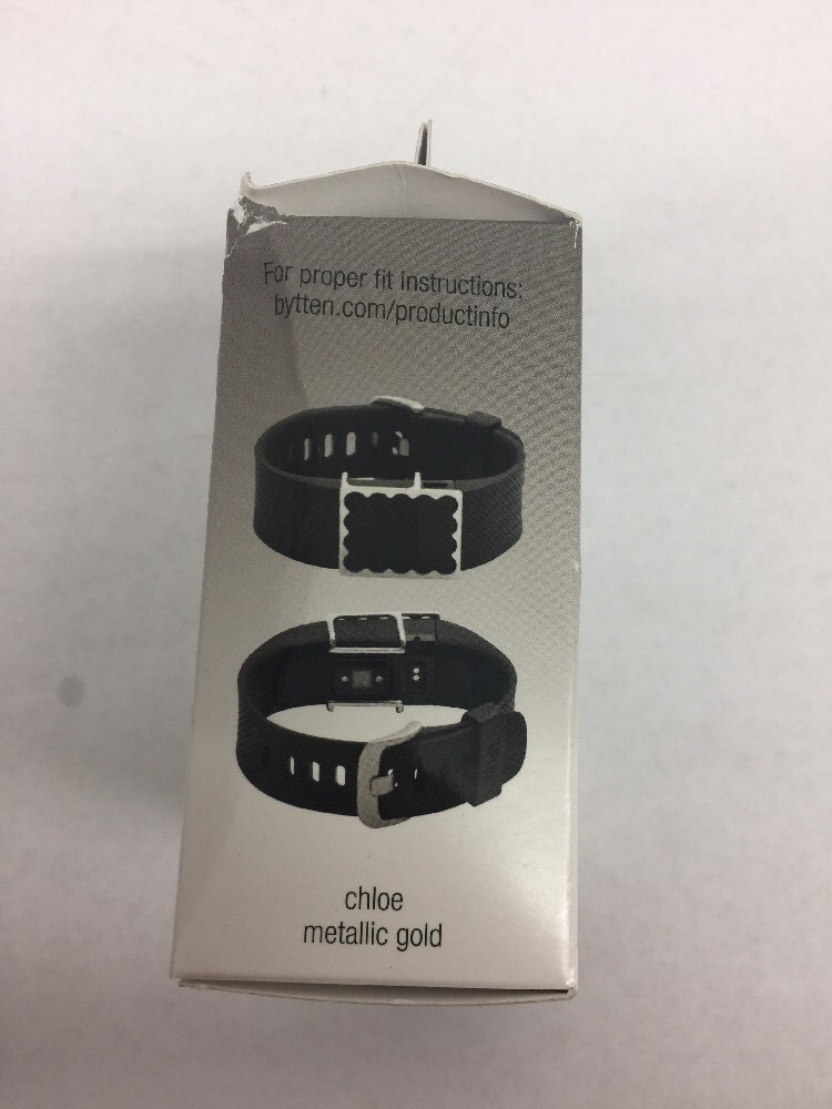 Bytten Designer Accessory For Use With Fitbit Charge & Fitbit HR, Gold-colored