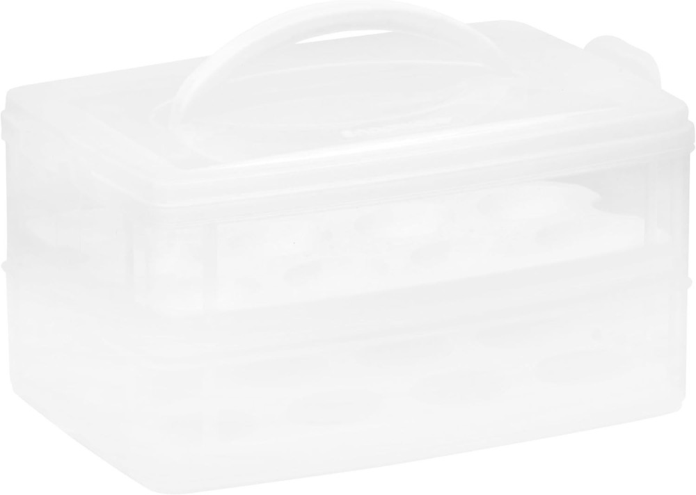 Snapware (2-Layer, 24 Eggs) Plastic Detachable Deviled Egg Medium, Clear