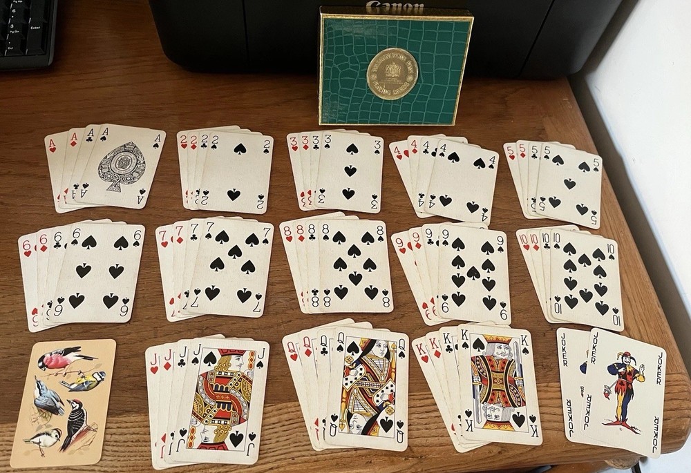 WADDINGTONS BIRDS BACKED PLAYING CARDS SET - 2 PACK SET