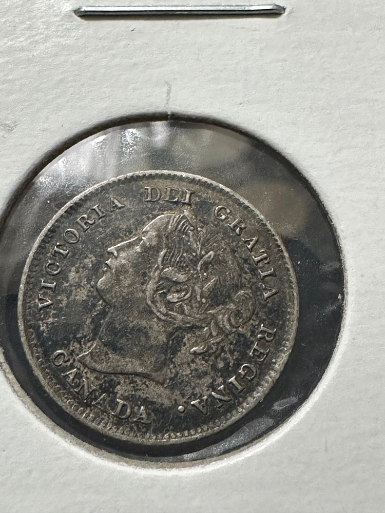 1874H CR 4 Canada 5 Cents XF-AU