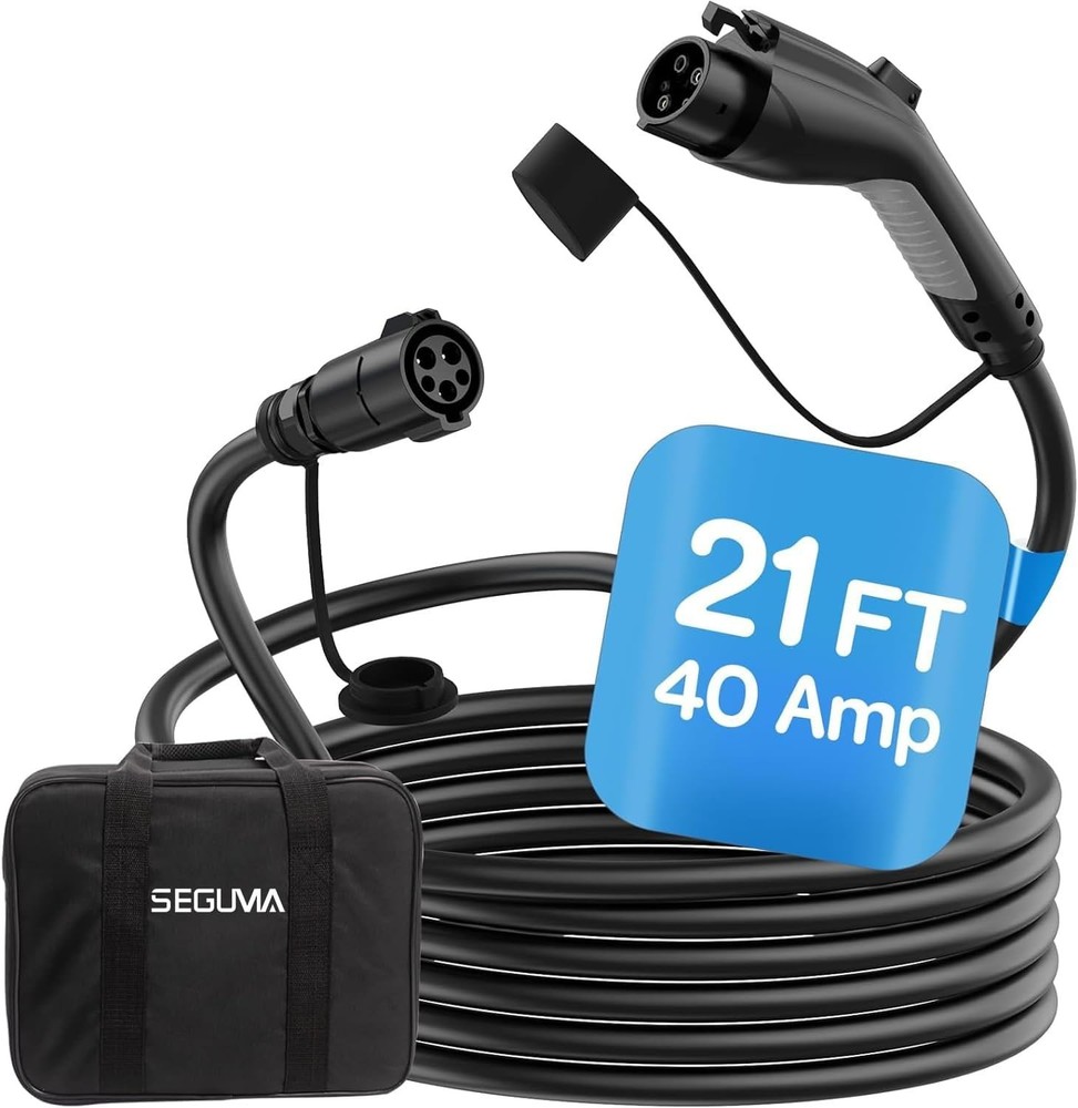 Powerful 40Amp 21ft J1772 EV Extension Cord for Convenient Charging Solutions