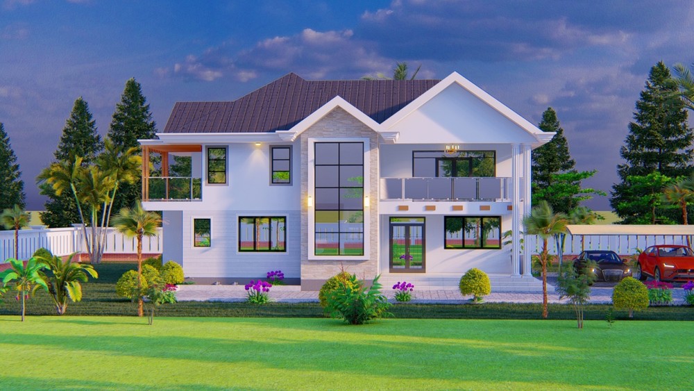 4 Bedroom House Plan [modern ]