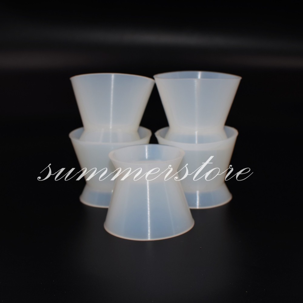 1Pc Dental Silicone Mixing Acrylic Suction Cup Bottom Flexible Stick Size Medium