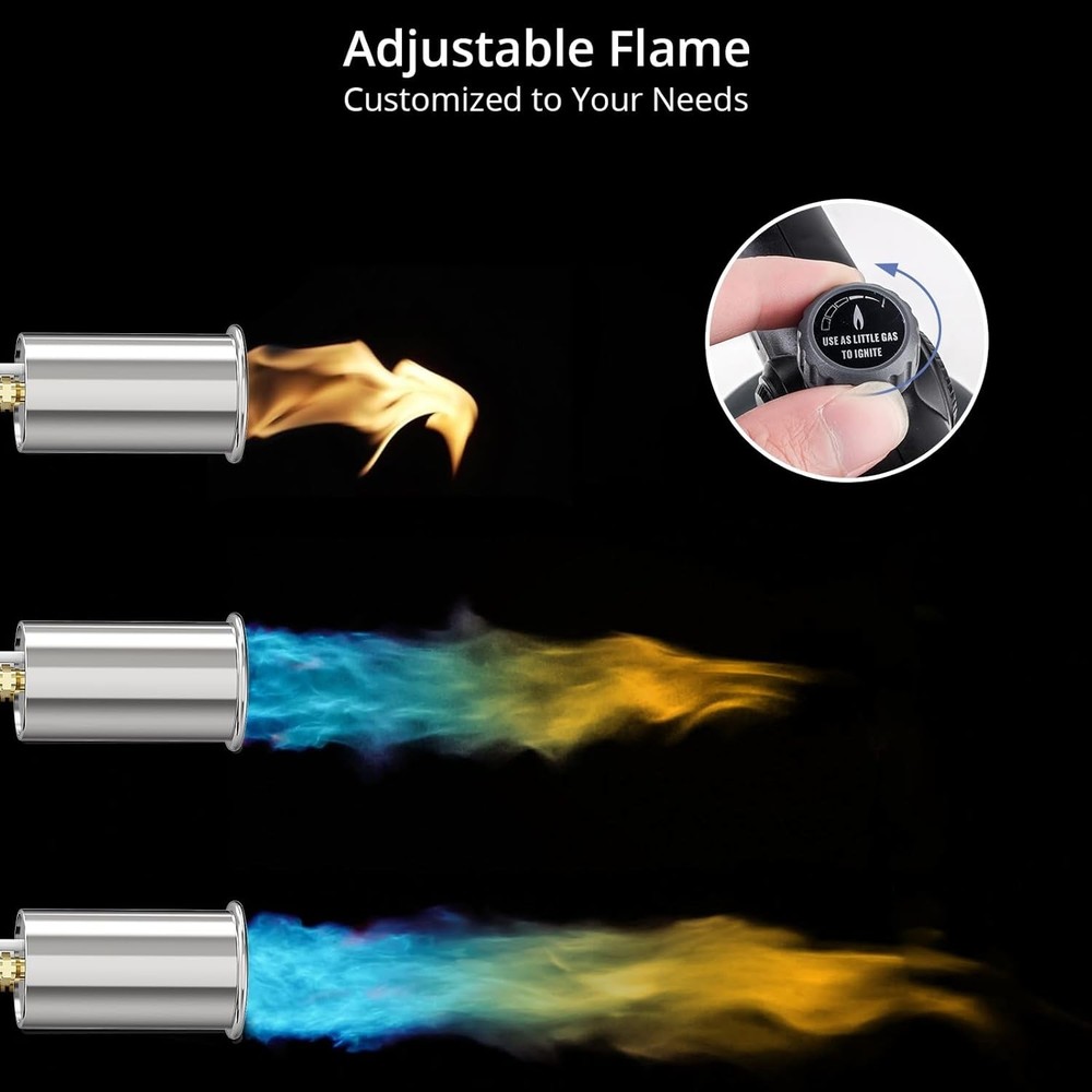 Adjustable Wood Torch Burner for Precision Cooking