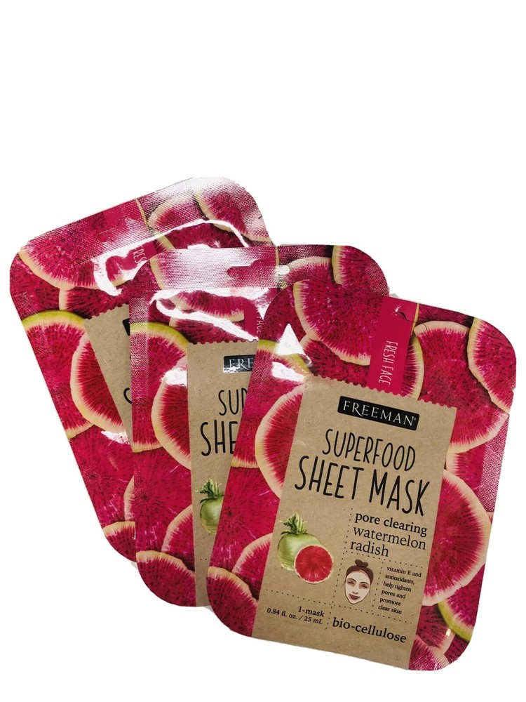 3 PACK! Freeman, Pore Clearing 2-step Sheet +Mask