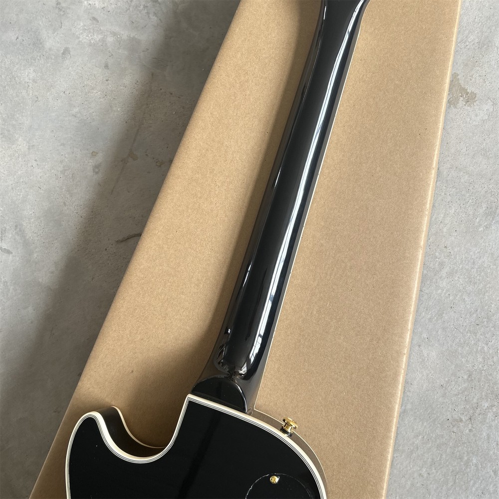 Custom 6-String Electric Guitar: Yellow Sunburst Mahogany Build Fixed Bridge
