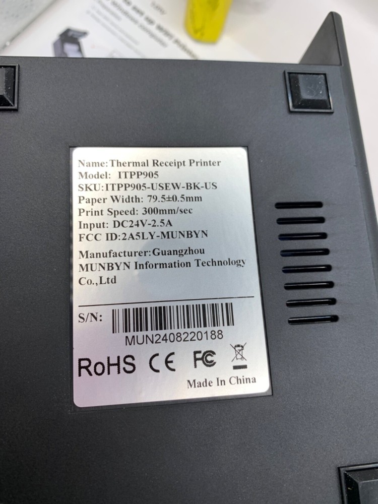 Munbyn Thermal Label Receipt Printer 80mm POS Shipping Printer Bluetooth